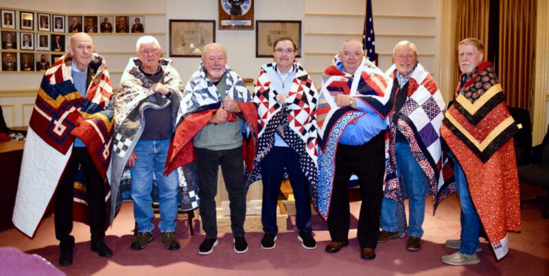 Quilts of Valor ceremony held at Bellefonte Elks Club